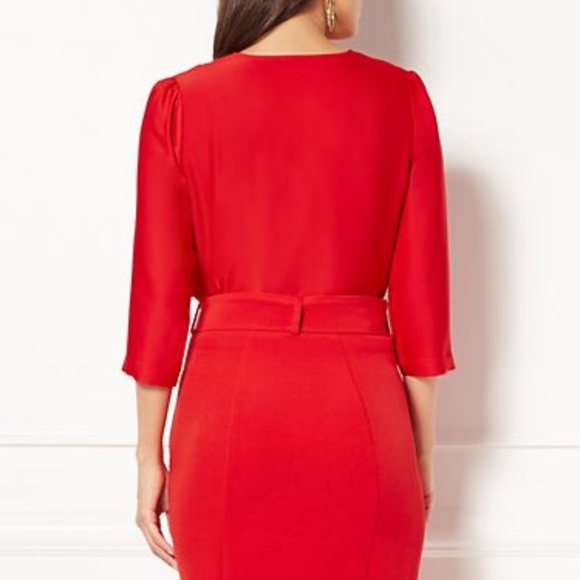 ❗️NEW❗️ Harlem night blue wrap bodysuit - Picture 3 of 4